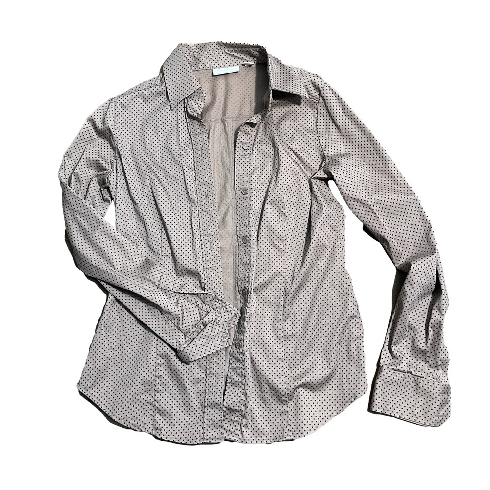 Gray long sleeve dress shirt